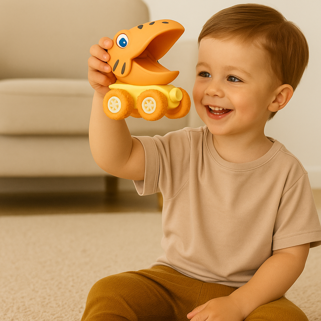 Kids Push Along Dinosaur Monster Truck Toy
