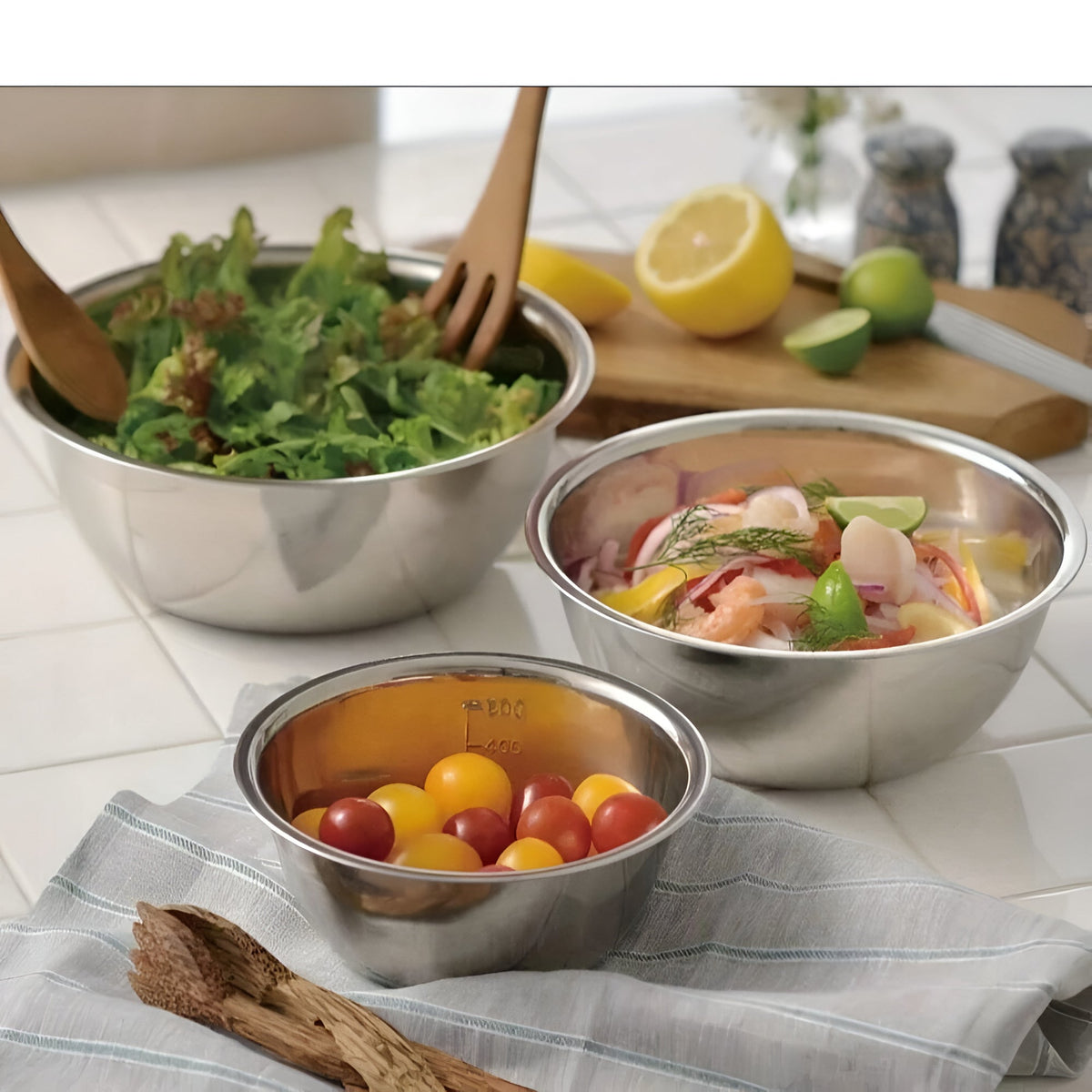 3pcs Stainless Steel Mixing Bowl Set 3