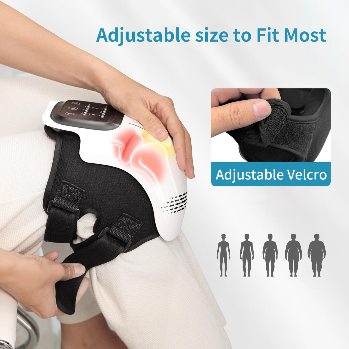 Knee Care | Electric Knee Massager with Infrared Heating & Vibration | Rechargeable Design for Pain Relief 4