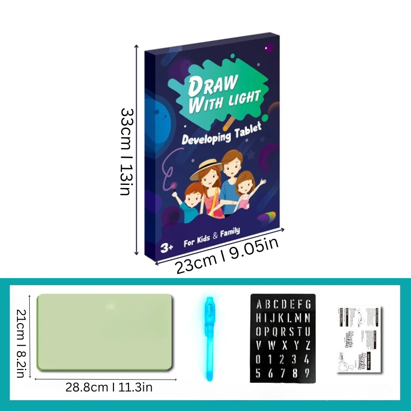Kids LED Light-Up Glow Drawing Board