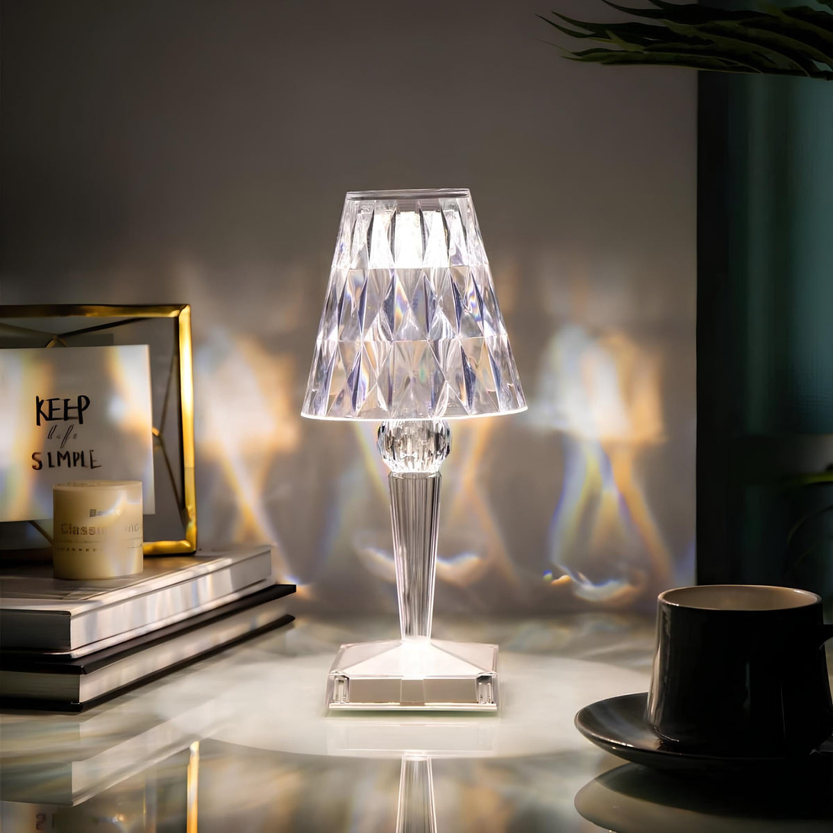 Crystal-Effect Table Lamp | Sparkling Ambient Light