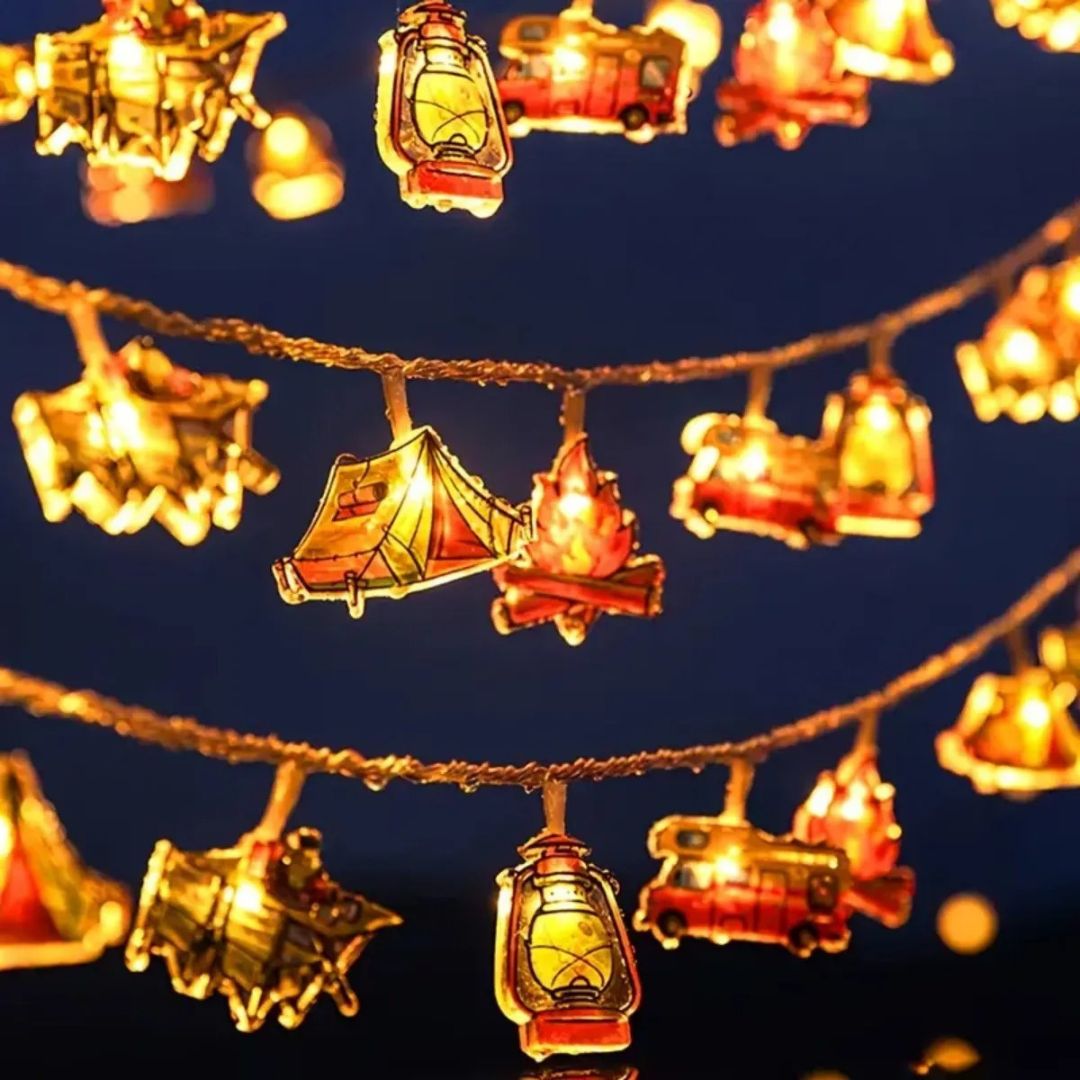 Warm White Battery Camping String Lights