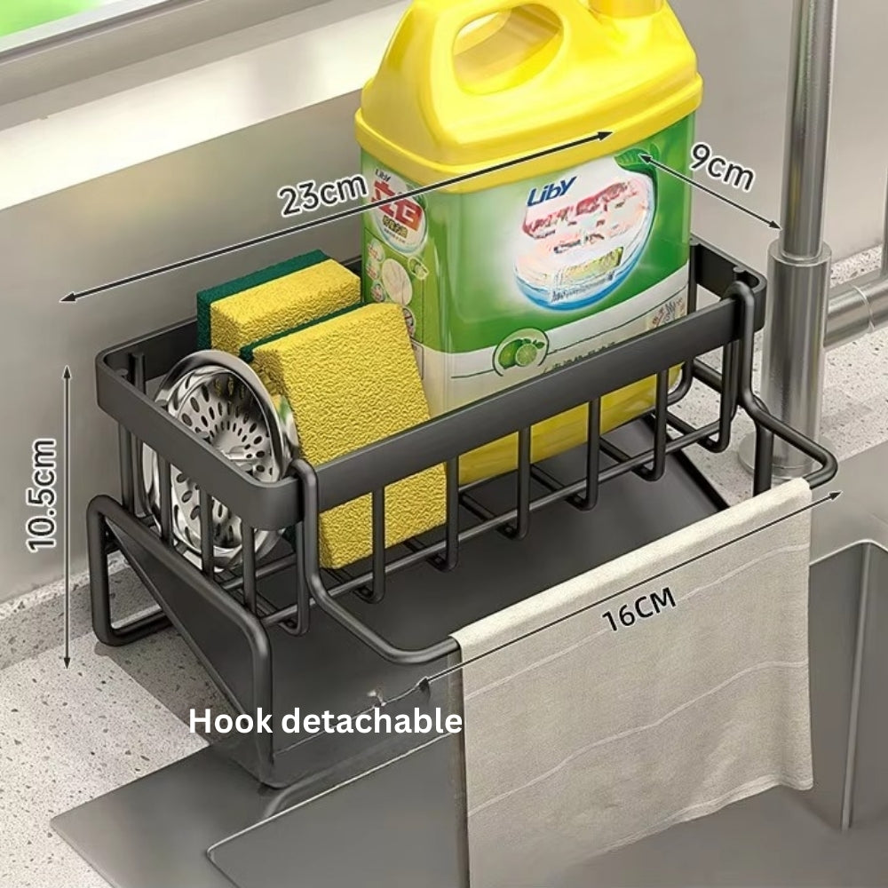 All-in-One Sponge Soap Cloth Self-Draining Rack 0