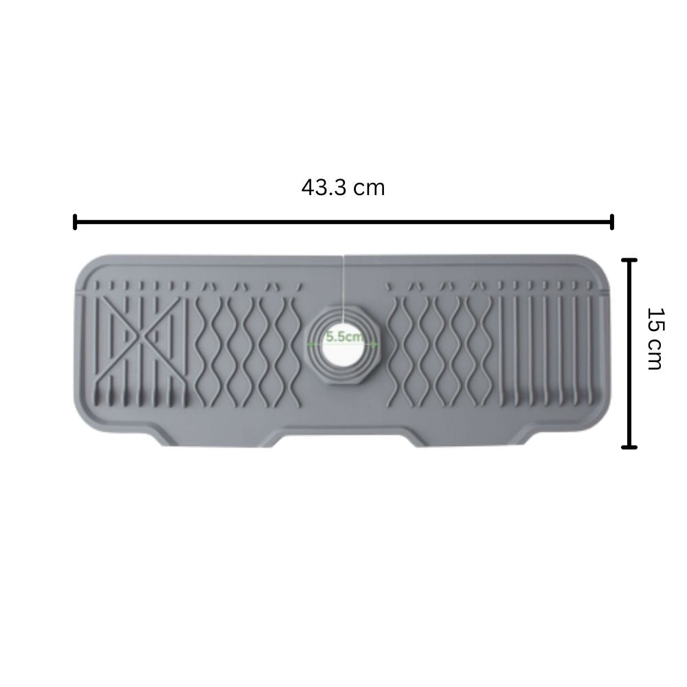 Aqua Slope Rubber Faucet Sink Mat 8