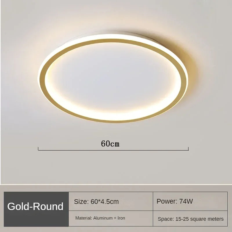 AuroraSphere | Elegant Minimalist Round LED Flush Mount Ceiling Light 18