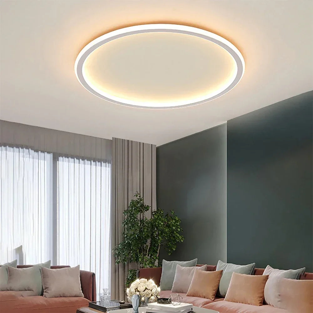 AuroraSphere | Elegant Minimalist Round LED Flush Mount Ceiling Light 2