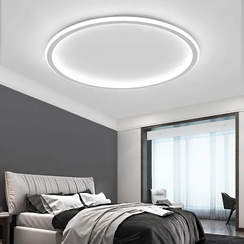 AuroraSphere | Elegant Minimalist Round LED Flush Mount Ceiling Light 4
