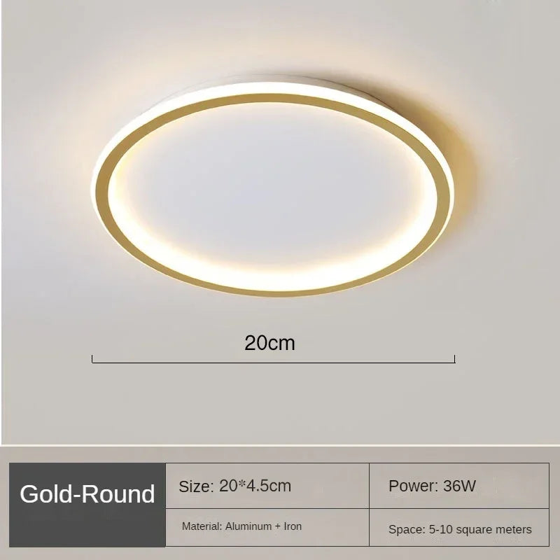 AuroraSphere | Elegant Minimalist Round LED Flush Mount Ceiling Light 7