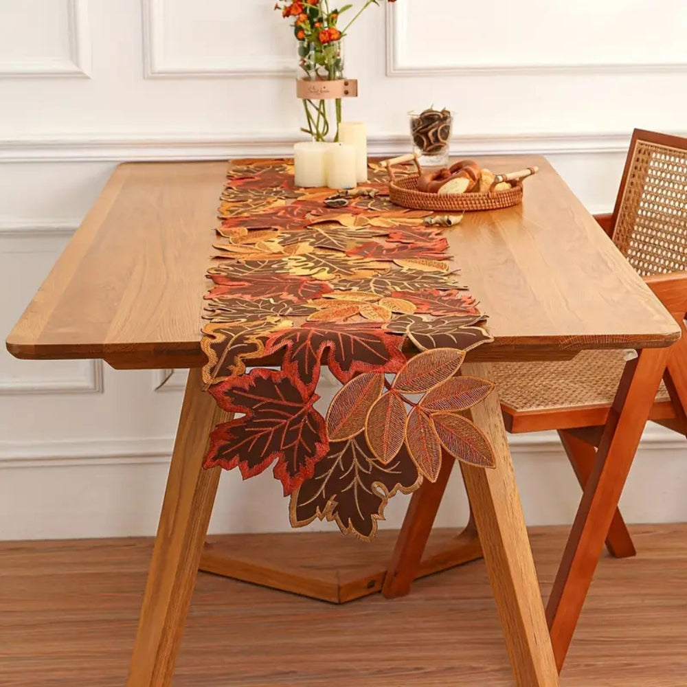 Autumn Leaves Table Runner for Dining Decor 1