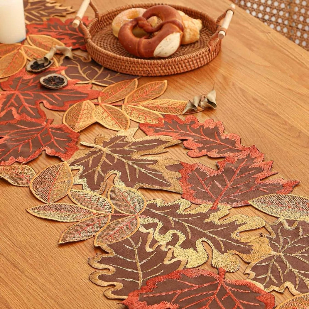 Autumn Leaves Table Runner for Dining Decor 3