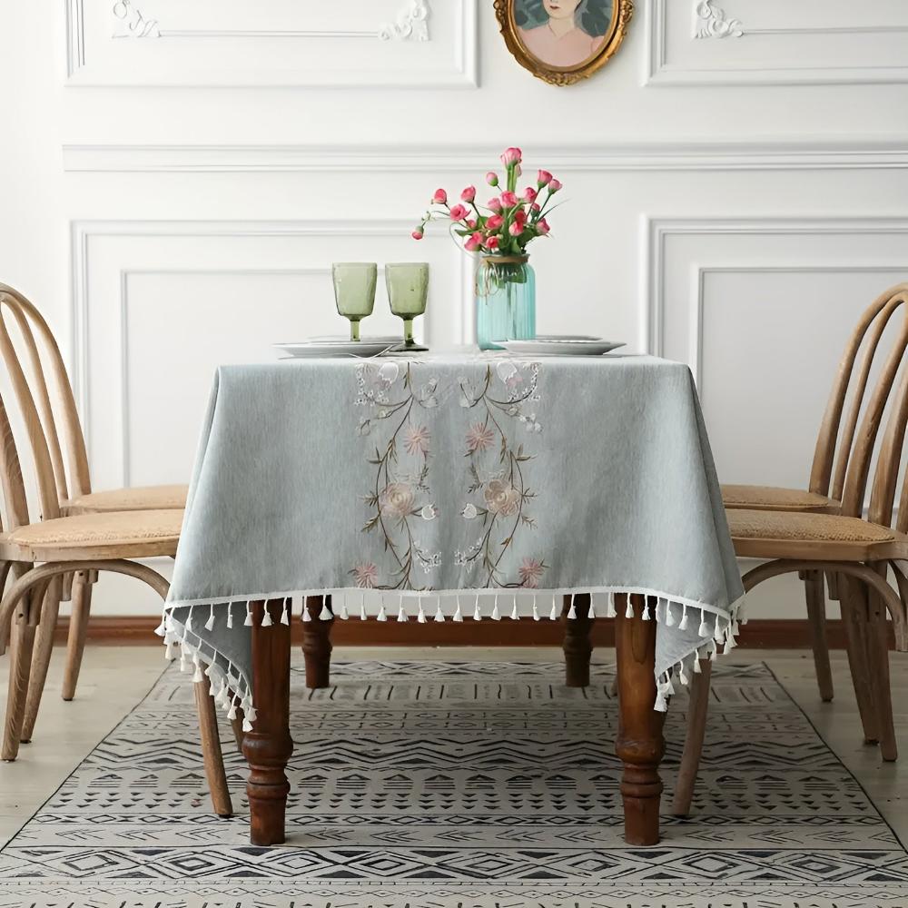 Blossom Weave Elegance Tablecloth 2