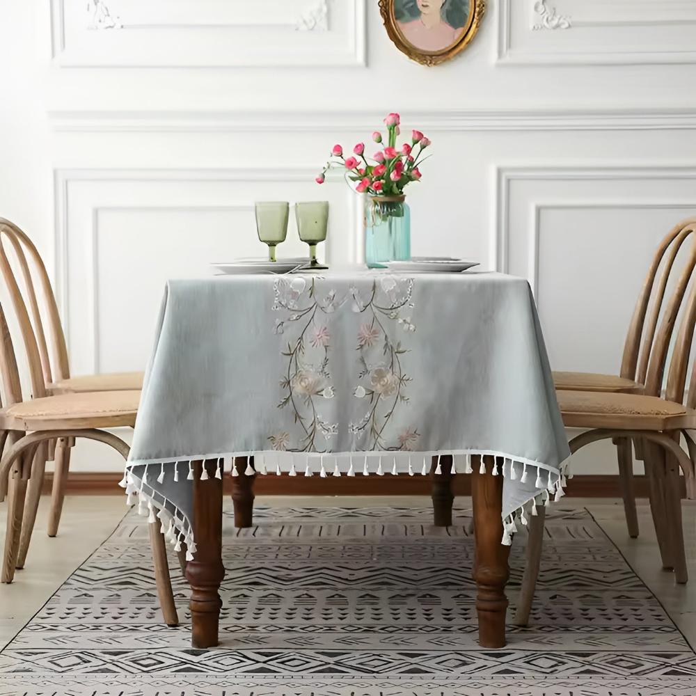 Blossom Weave Elegance Tablecloth 4