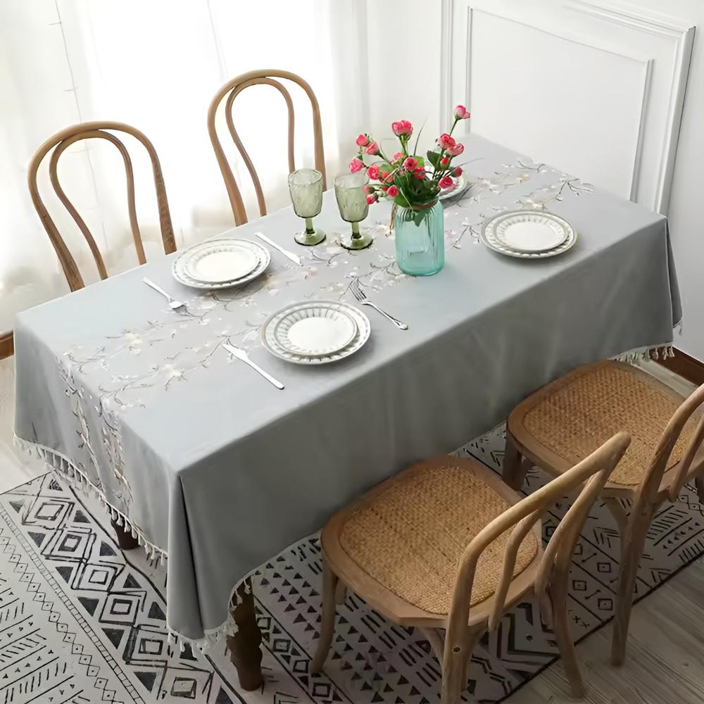 Blossom Weave Elegance Tablecloth 6