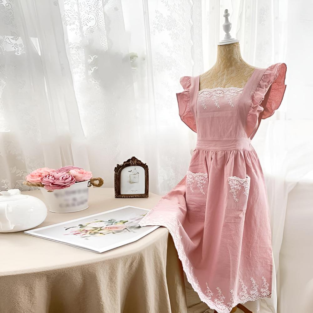 Blush Belle Ruffle Apron 0