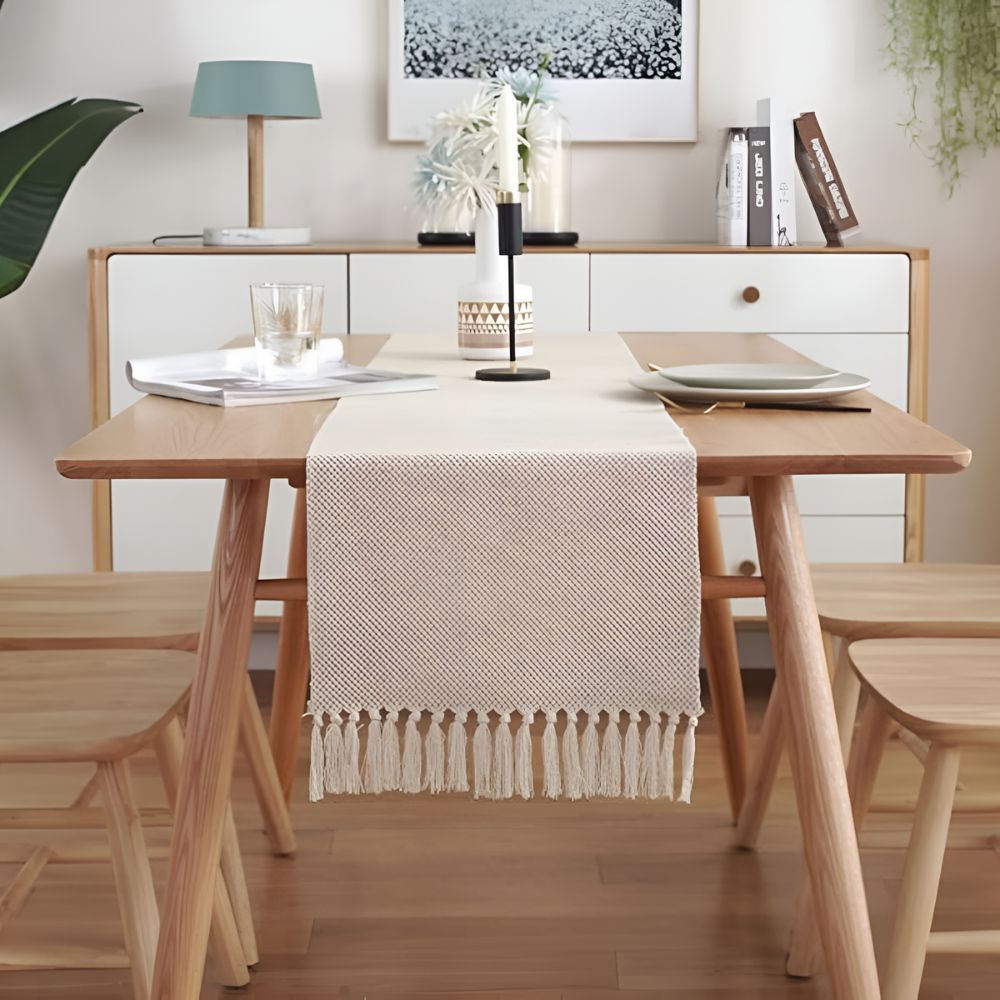 Boho Woven Dining Table Runner 1