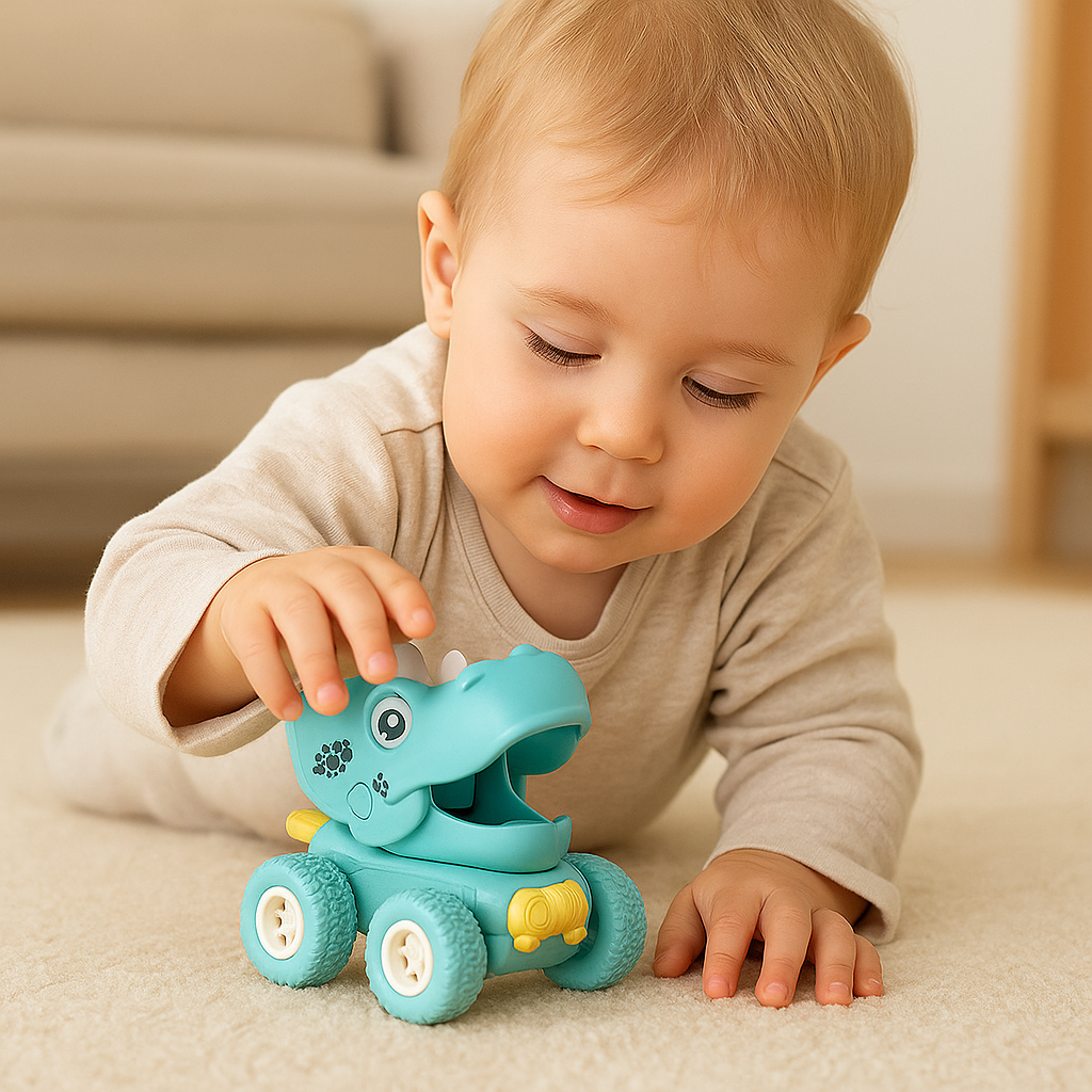 Kids Push Along Dinosaur Monster Truck Toy