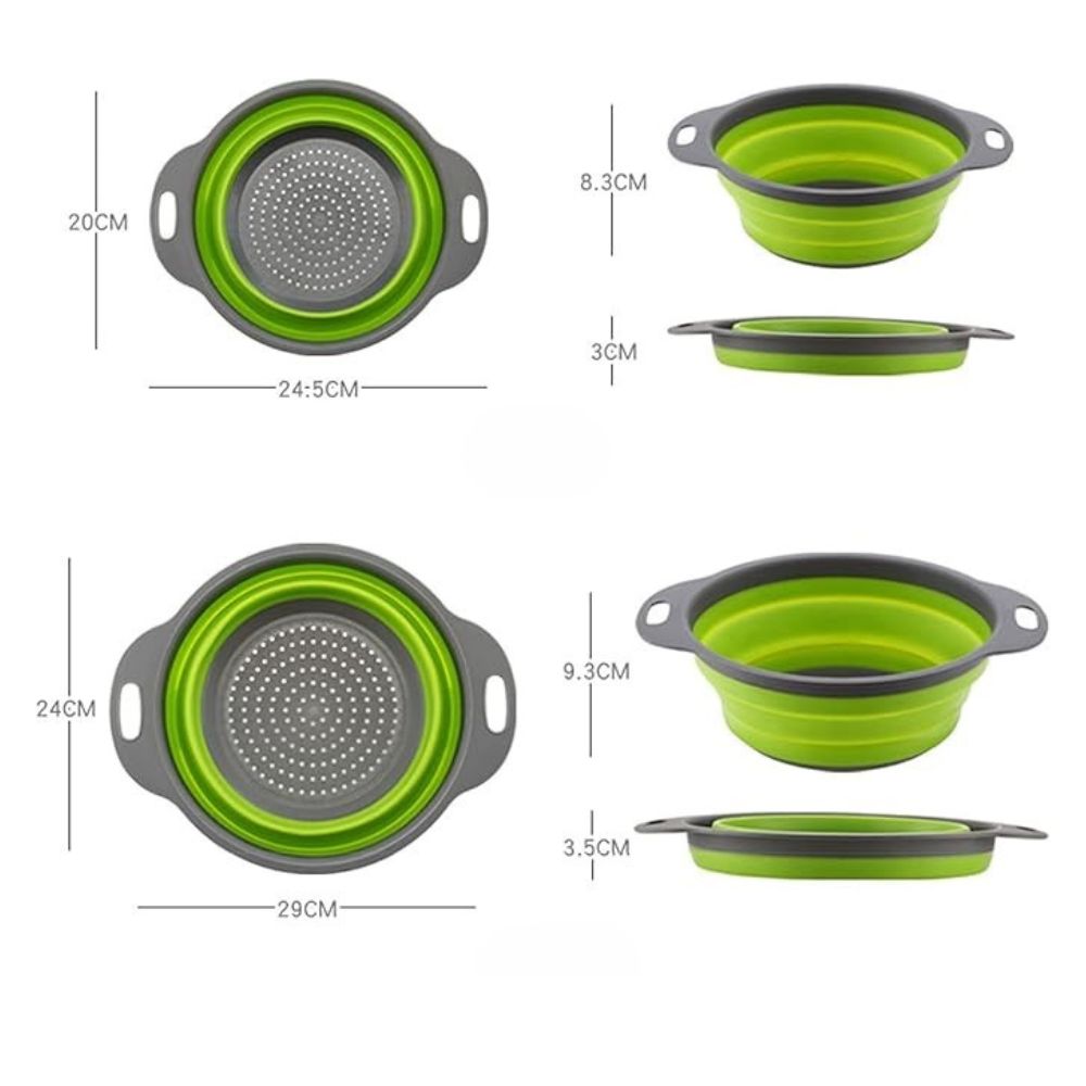 Collapsible Silicone Strainer Basket 3