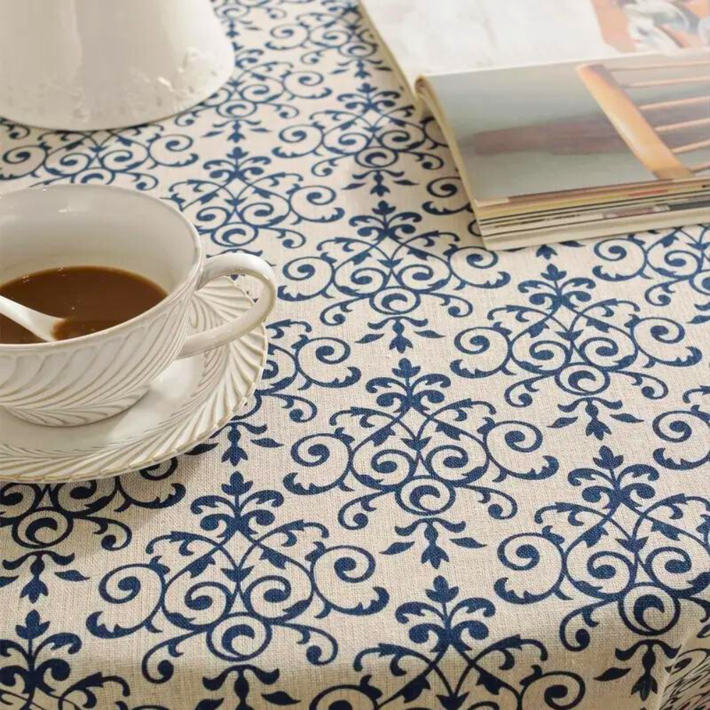 Cottage Chic Patterned Tablecloth 2