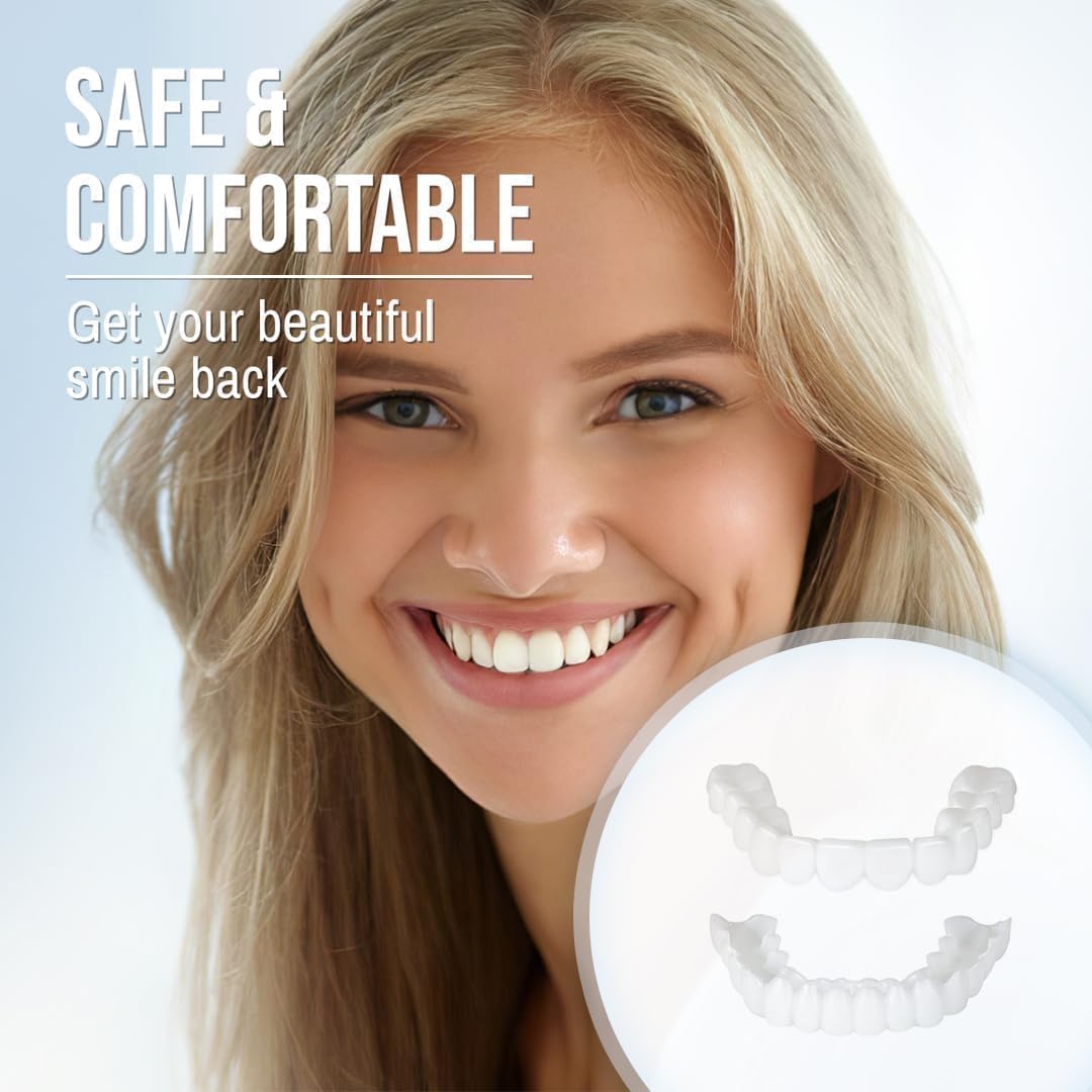 Custom Fit Veneers | Snap-On Solution for Instant Smile Transformation | Comfortable, Durable Design for Flawless Confidence 4