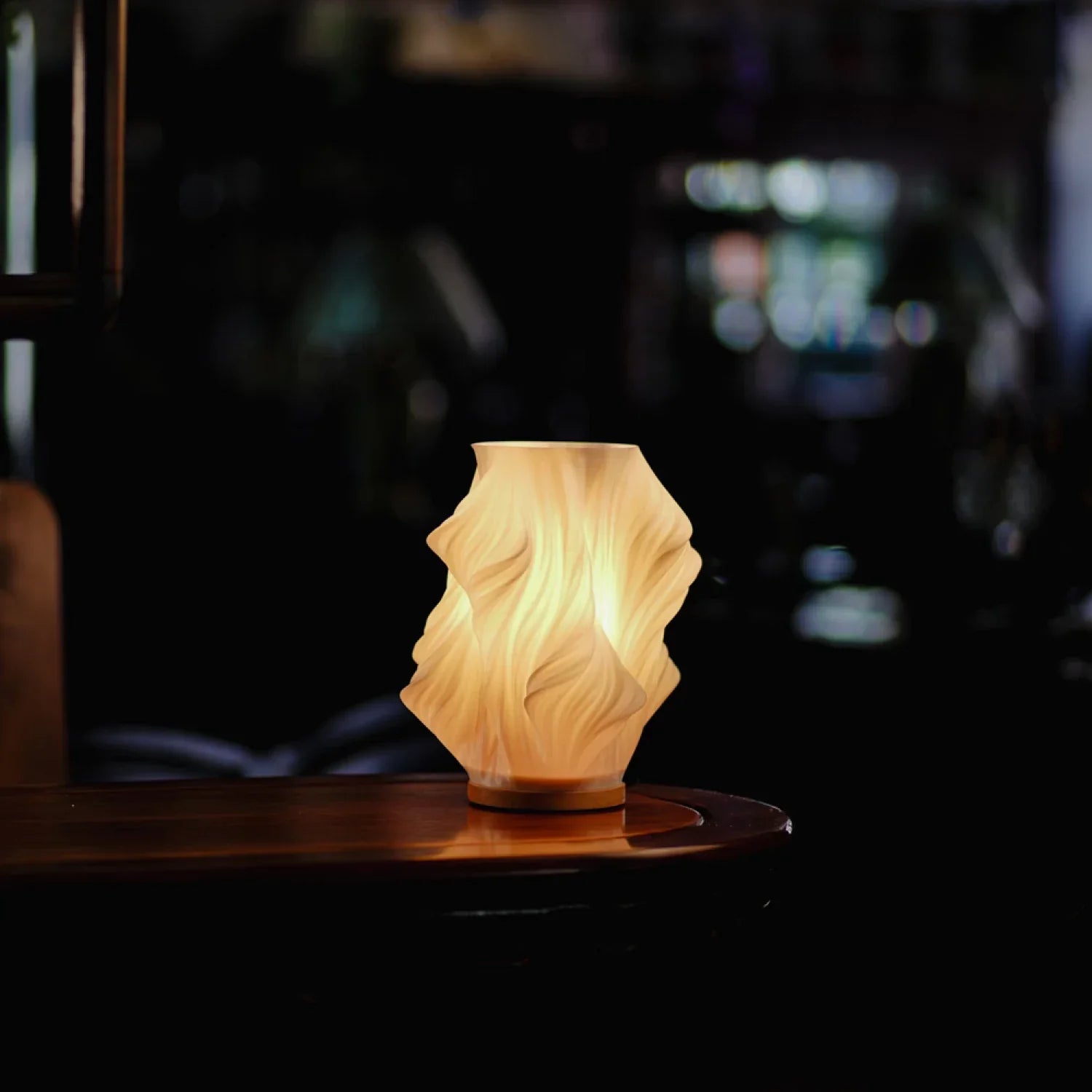Pleated LED Table Lamp | Soft Sculptural Glow