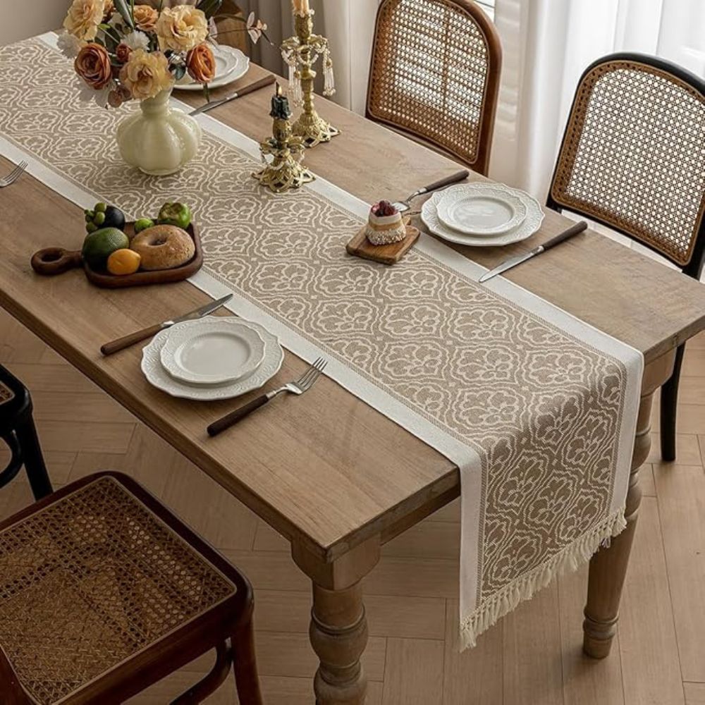 Damask Dune Table Runner 8