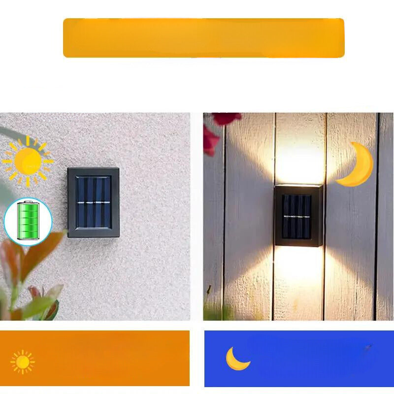 EcoGlow | Outdoor Solar Wall Light with Automatic Dusk-to-Dawn Sensor | Modern Design for Energy-Efficient Illumination 6
