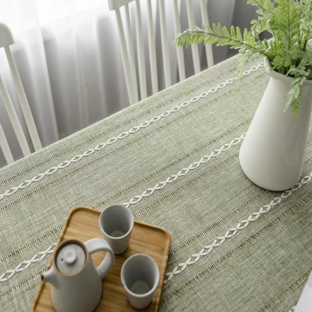 Elegant Cotton Linen Tablecloth 7