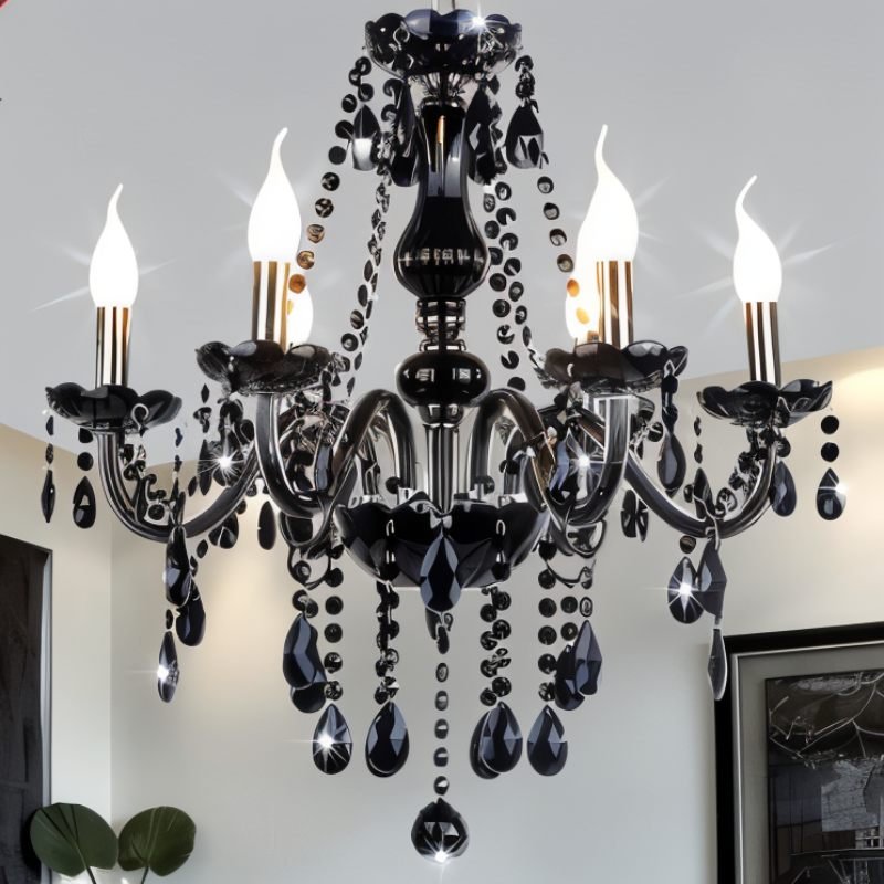 Elegant Modern Crystal Chandelier with Cascading Drops | Luxurious Lighting for Any Room