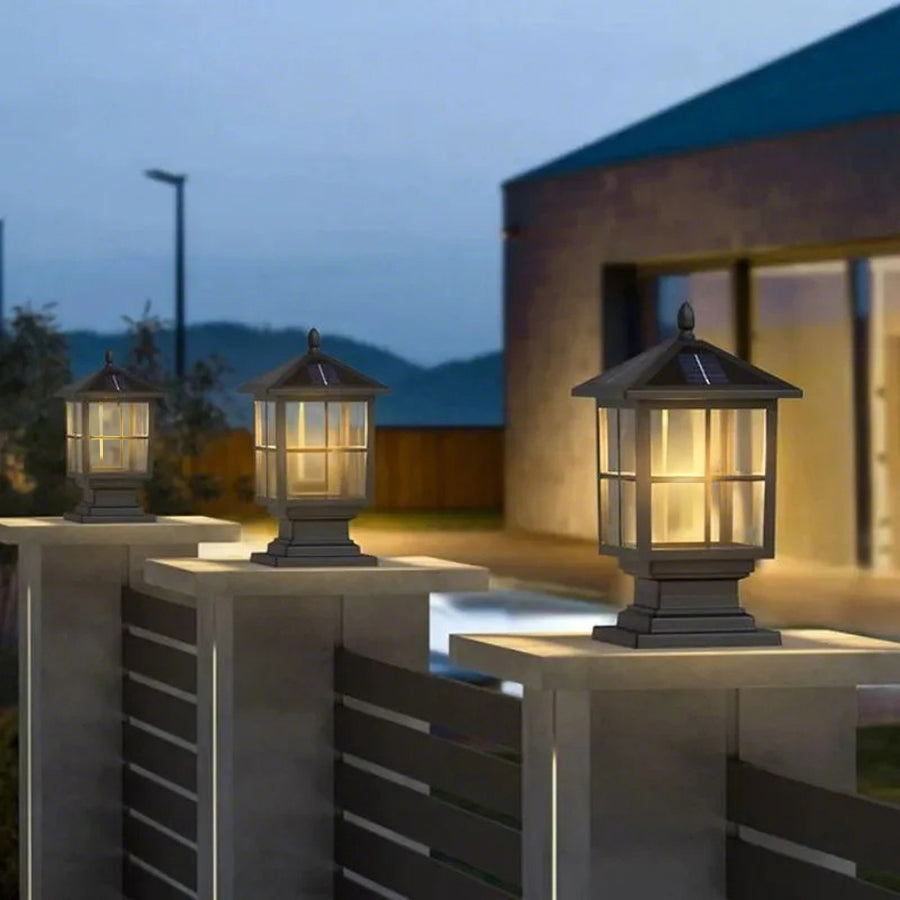 Elegant Solar Outdoor Post Light | Durable Aluminium Alloy with Dual Power Options for Stylish Illumination 4