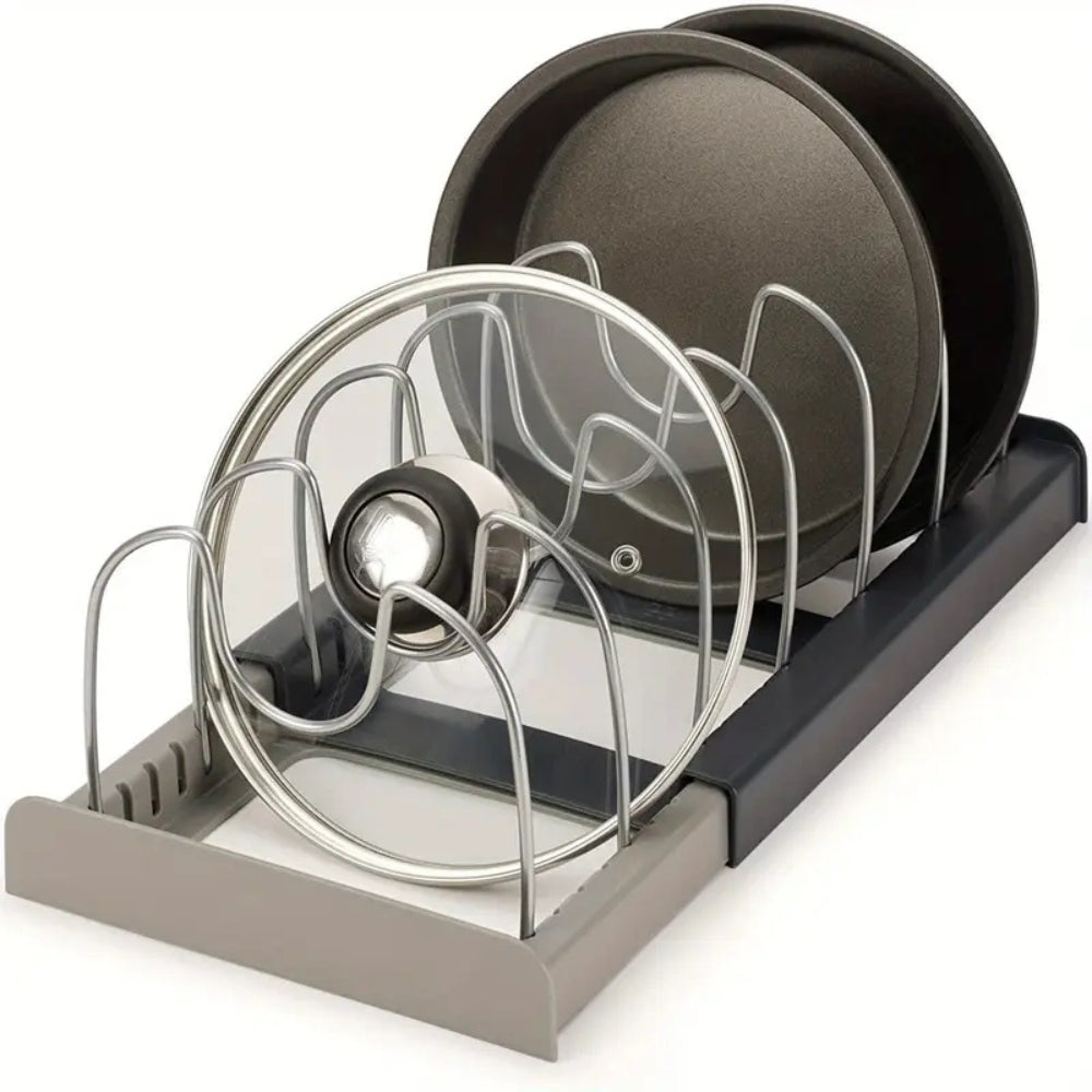 Expandable Pot and Pans Organiser Rack 6
