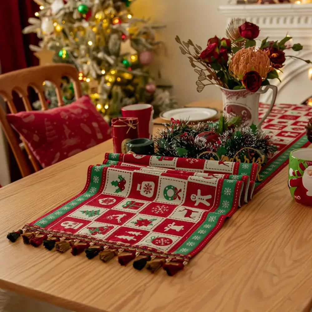 Festive Charm Holiday Table Runner 5