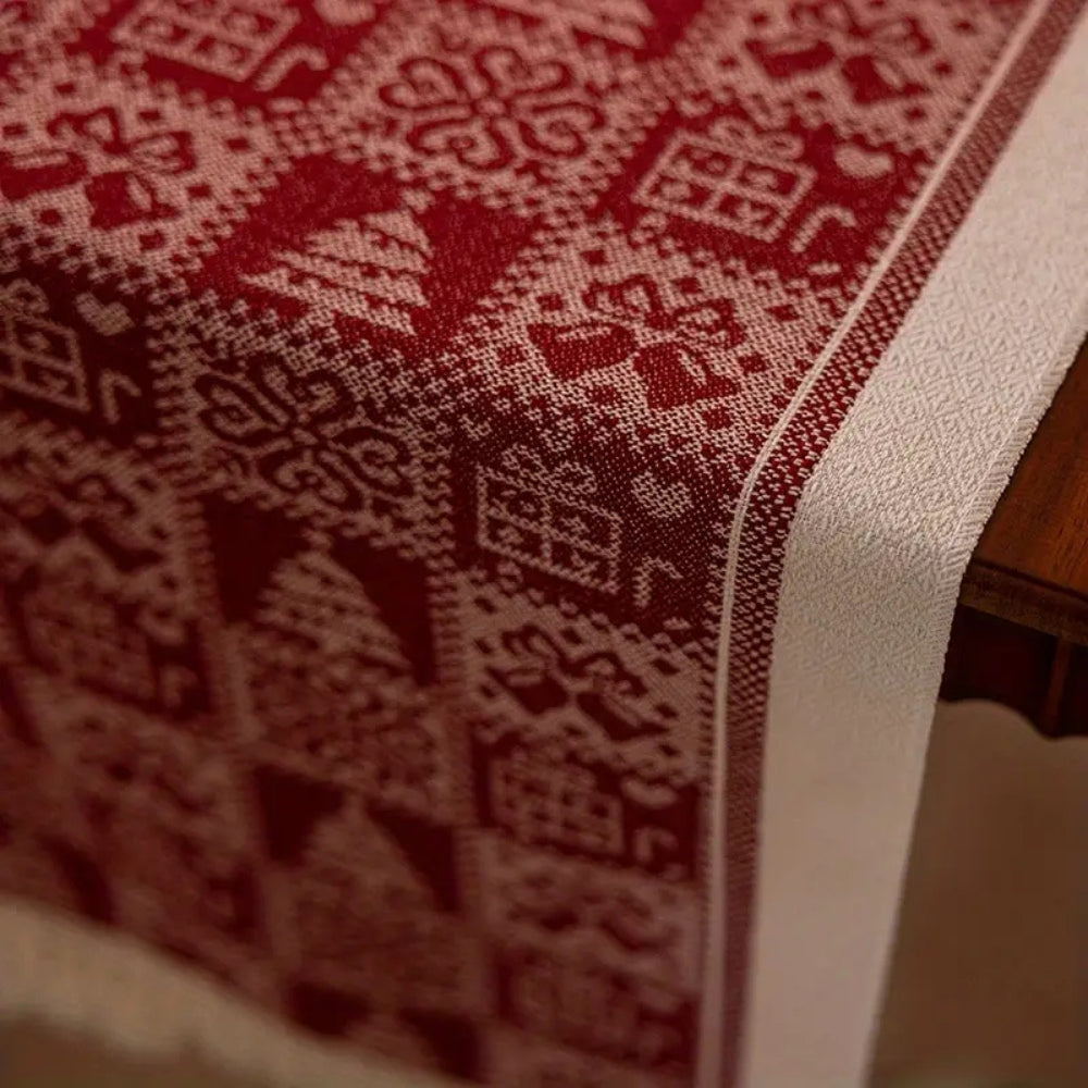 Festive Christmas Elk Table Runner 5