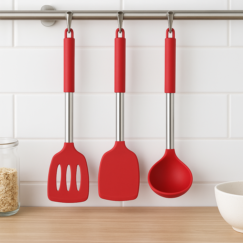 FlexiChef Silicone Kitchen Utensil Set | 3pcs 0