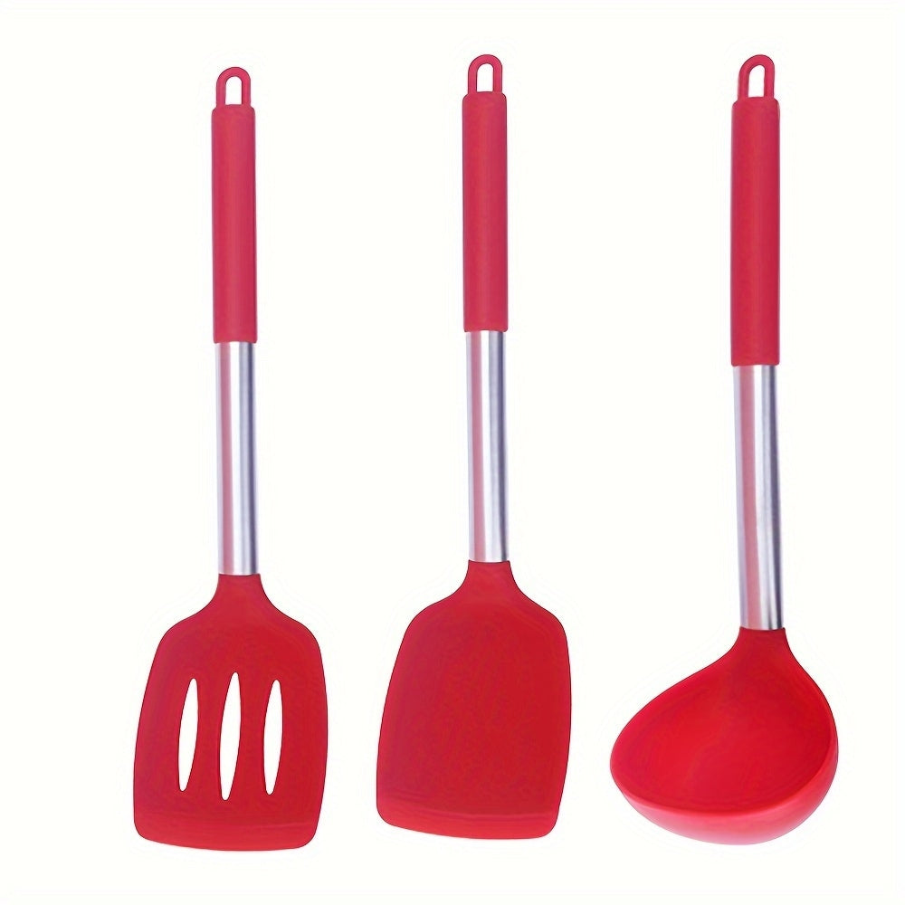 FlexiChef Silicone Kitchen Utensil Set | 3pcs 7