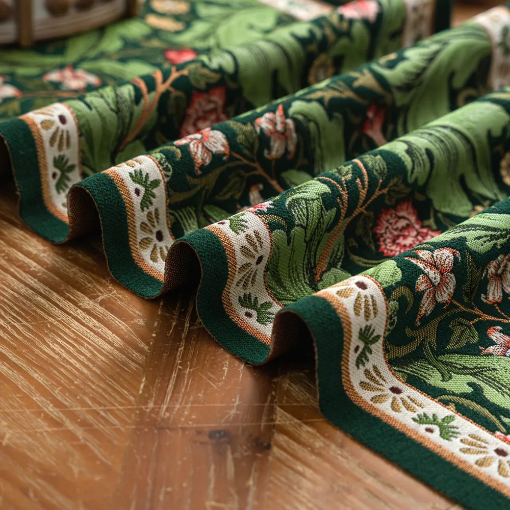 Flora Vine Embroidered Table Runner 3