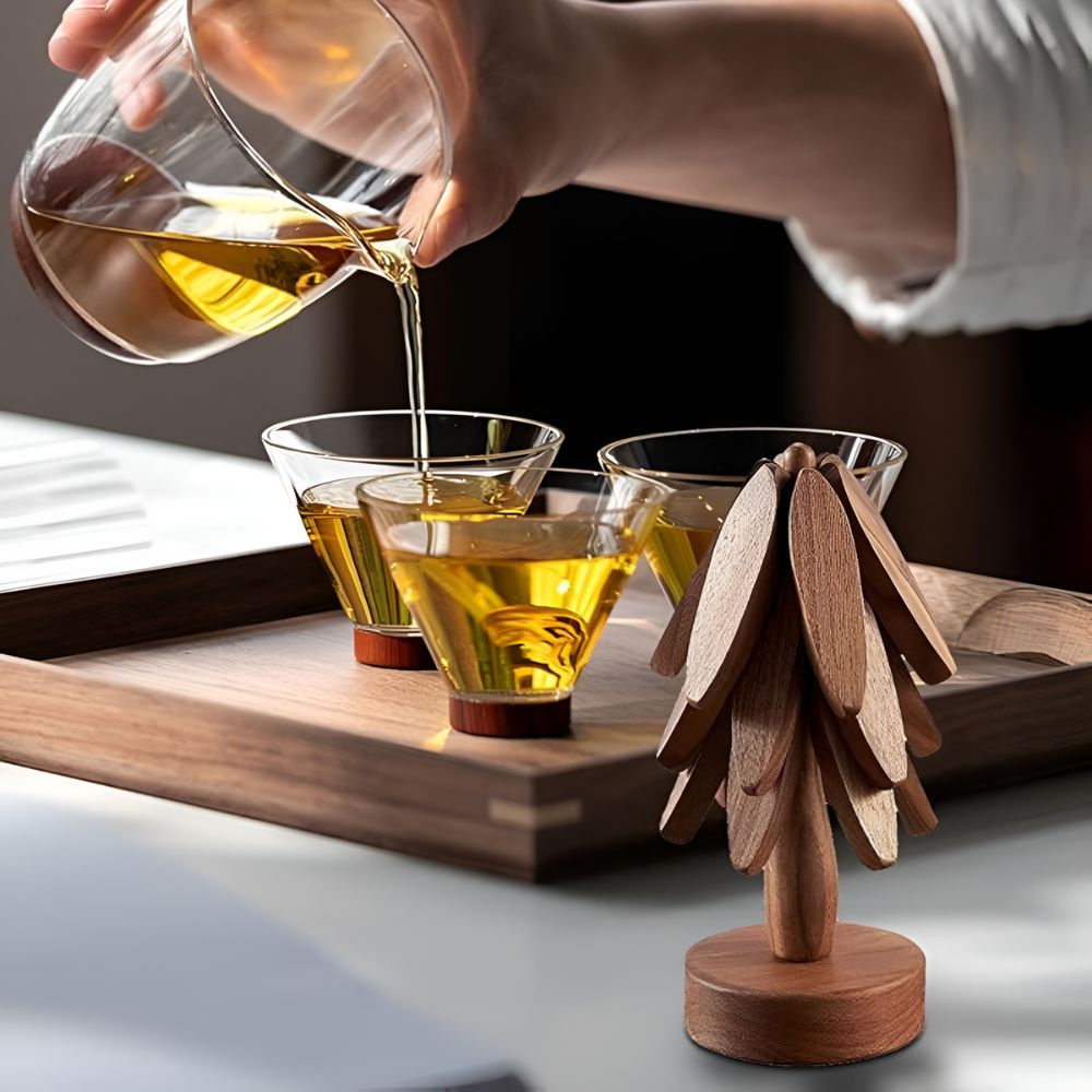 Foldable Wooden Trivets | 3 Pcs Set 5