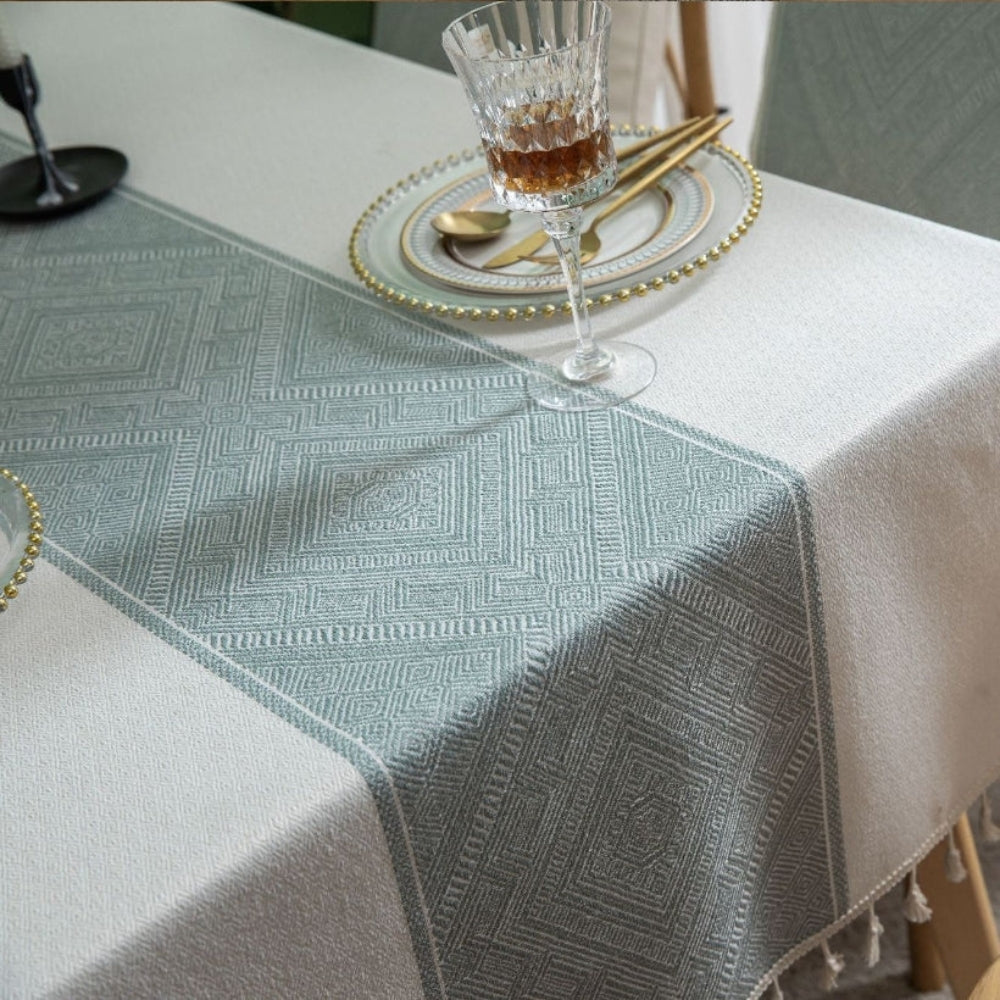 Glisstra Geometric Tassel Tablecloth 5