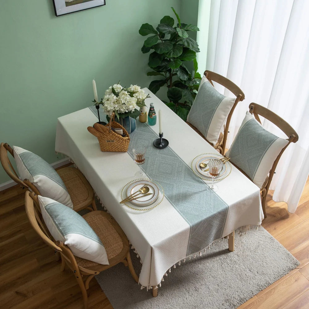 Glisstra Geometric Tassel Tablecloth 6