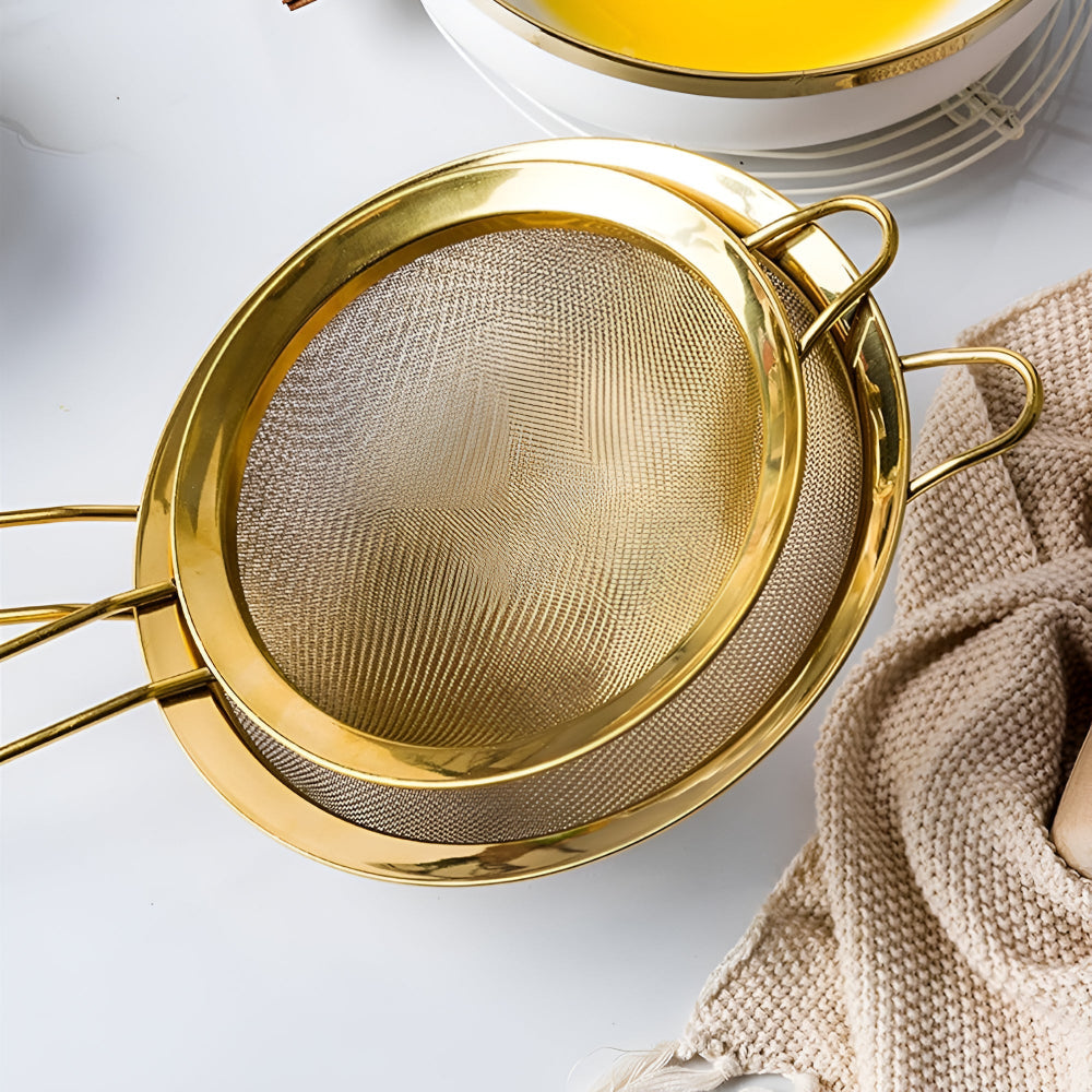 Golden Iron Fine Mesh Strainer 3
