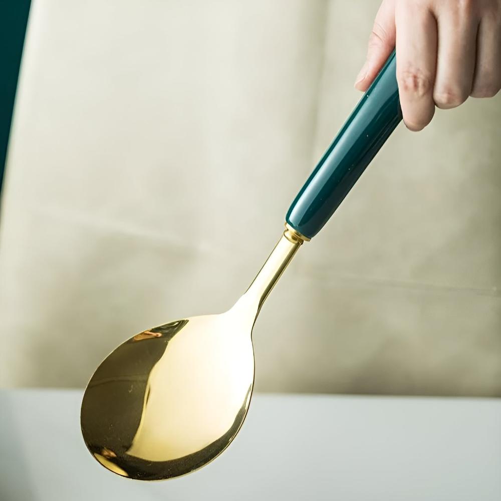 Golden Stainless Steel Utensil Set 3