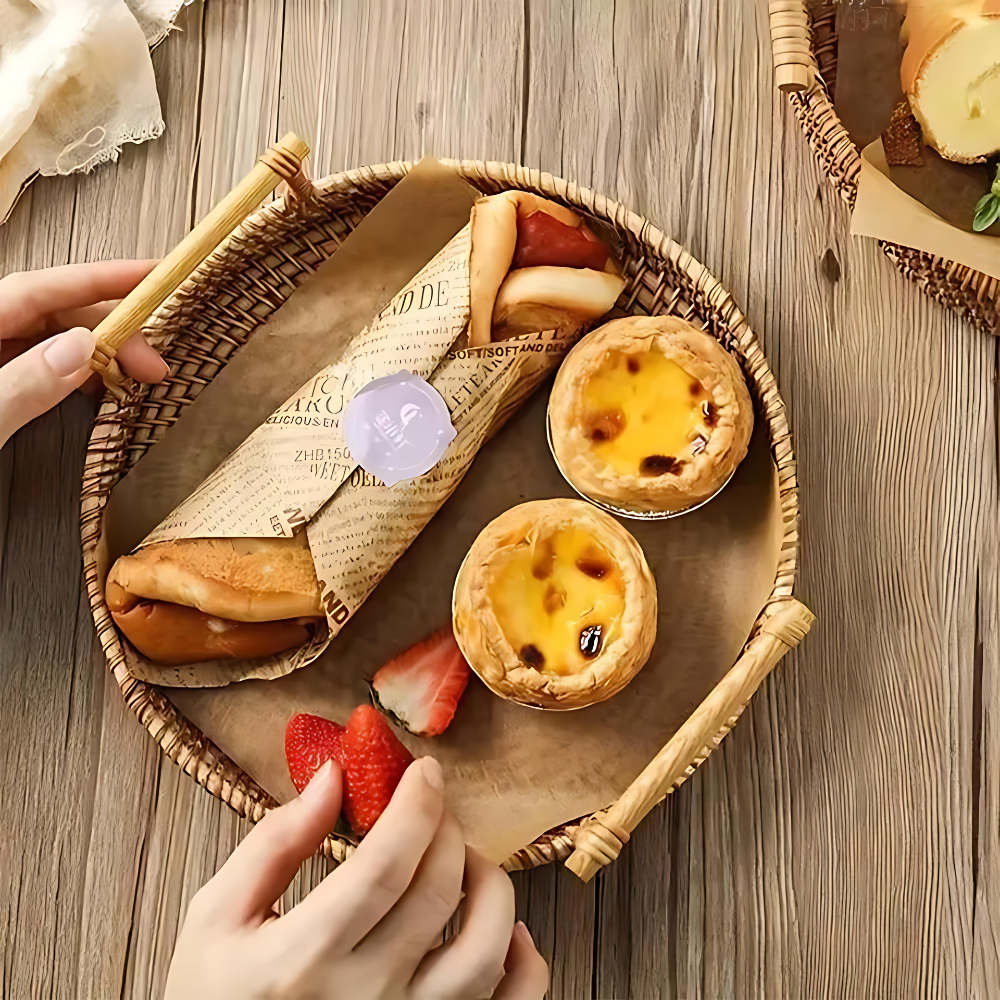 Handcrafted Rattan Serving Tray 4