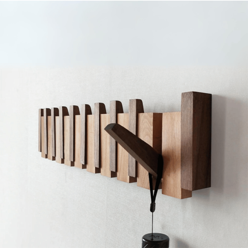 Handmade Wooden Coat Rack - Cooking Gadget | Durable | Home Cooking