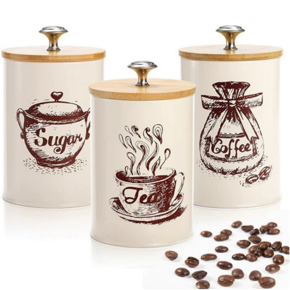 Iron Airtight Storage Canister | 3pcs Set 8