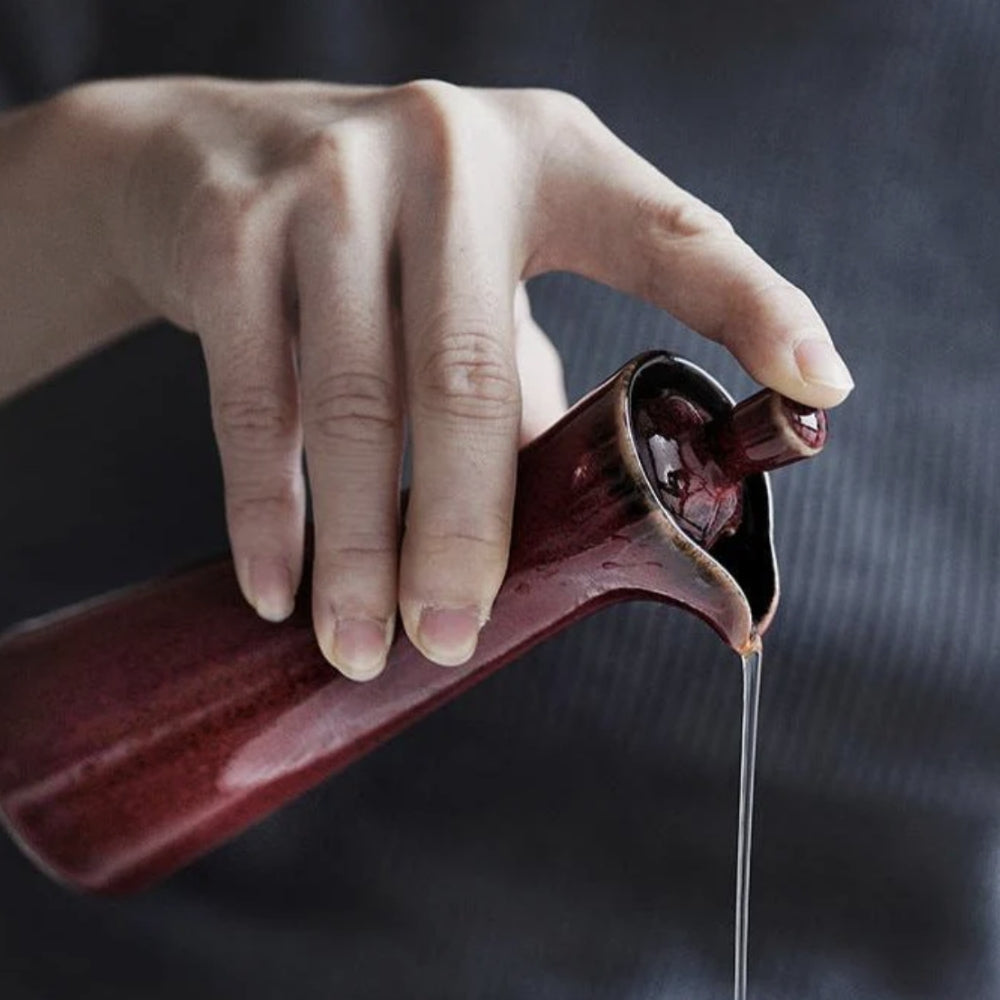 Japanese-Inspired Ceramic Condiment Bottle 6