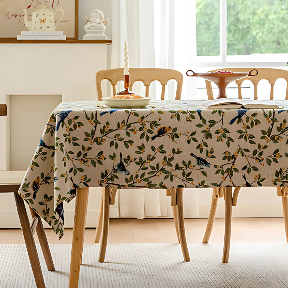 Lavish Heritage Floral & Bird Tablecloth 3