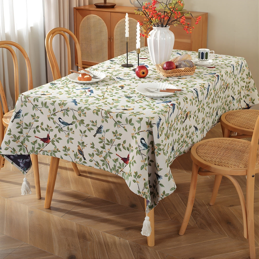 Lavish Heritage Floral & Bird Tablecloth 5