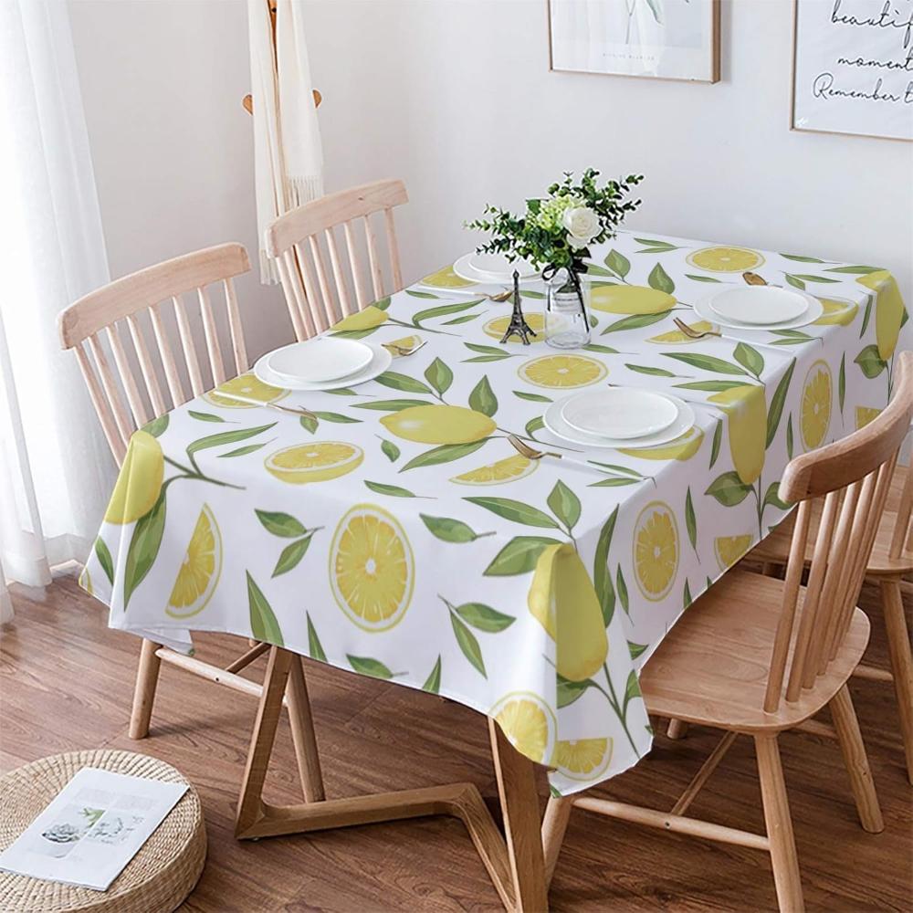 Lemon Leaf Tablecloth 0