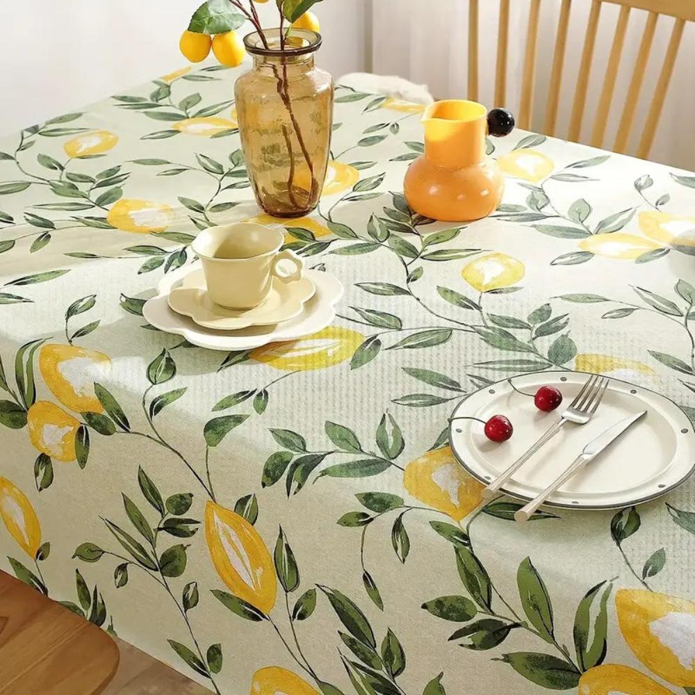 Lemon Leaf Tablecloth 1