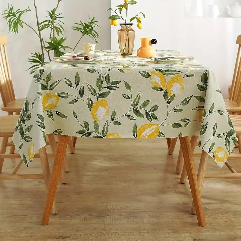 Lemon Leaf Tablecloth 2