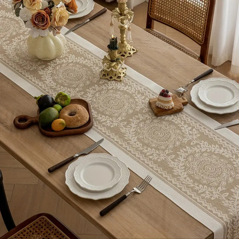 Leona Luxury Linen Table Runner 3